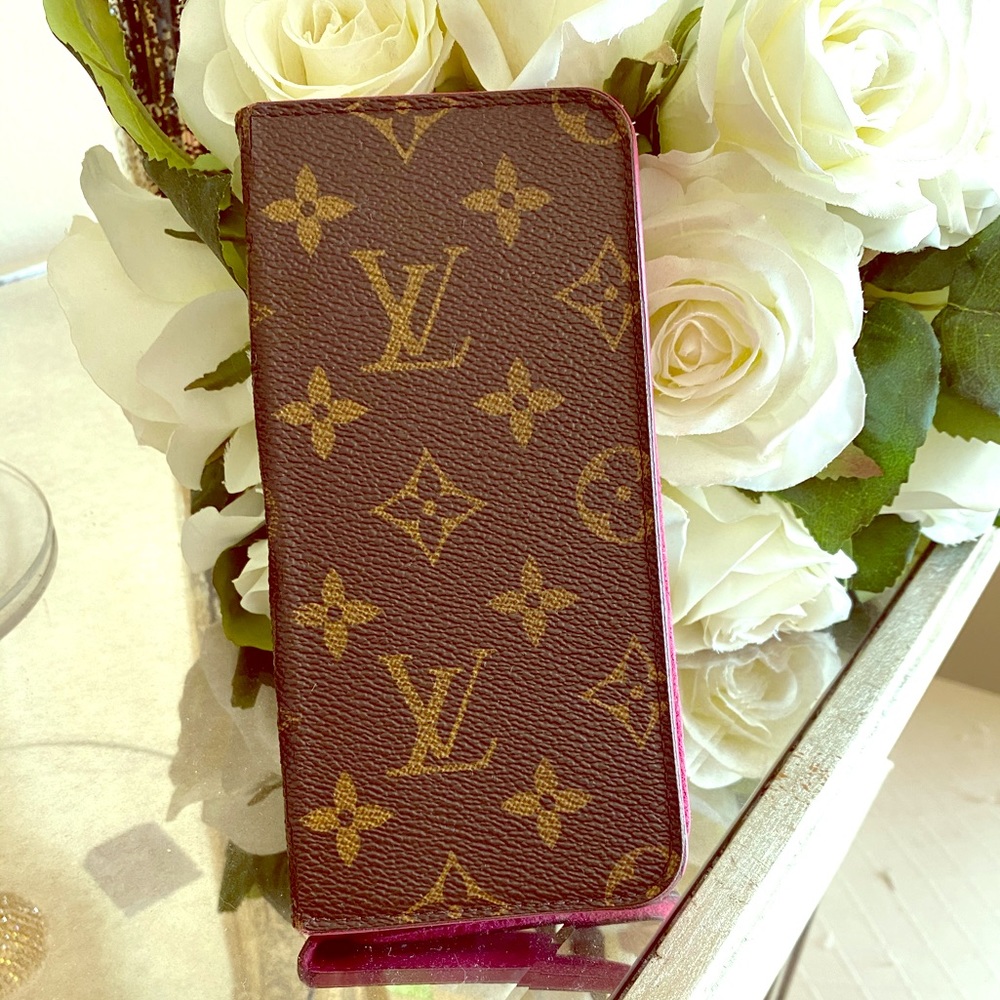COPY - Louis Vuitton Monogram IPhone 8+ Wallet Ca…